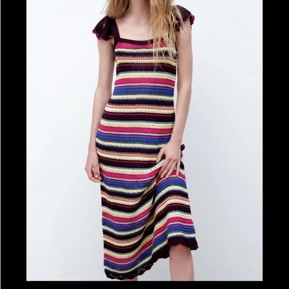 Zara long crochet dress - Picture 2 of 8